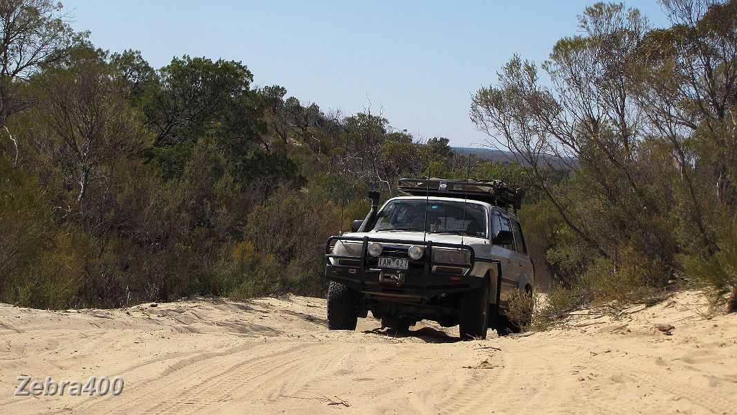 10-Gerry Gee finds power up the Border Track dune.jpg